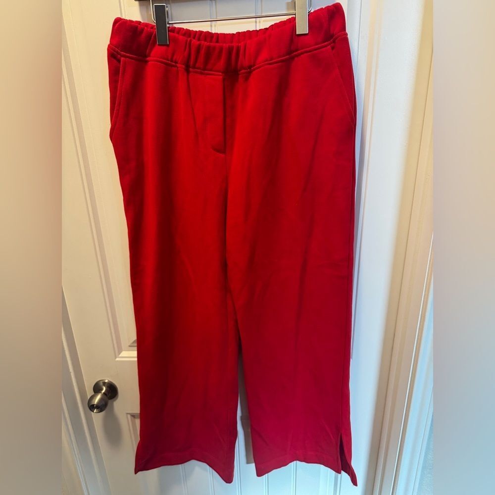 Express cozy red sweatpants blokecore, varsity, minimalist street wear